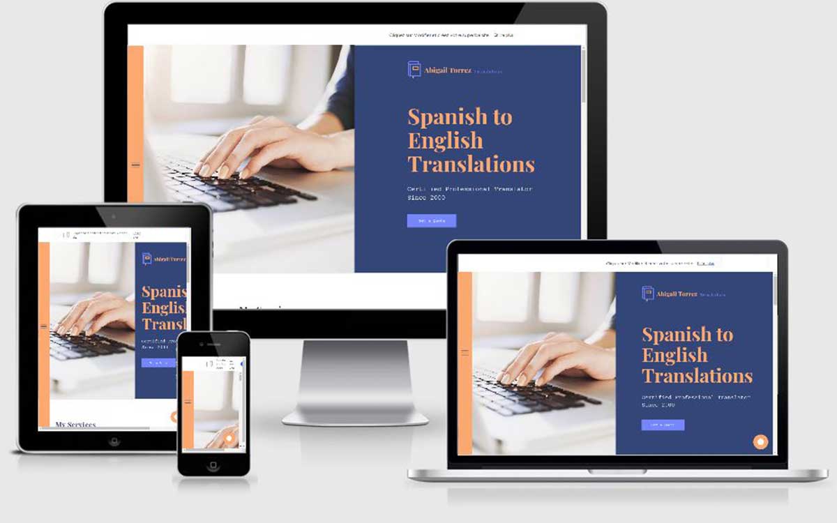 Création de site traduction pour traducteur